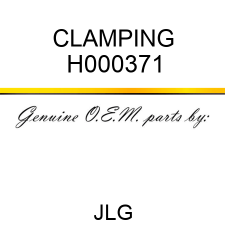 CLAMPING H000371