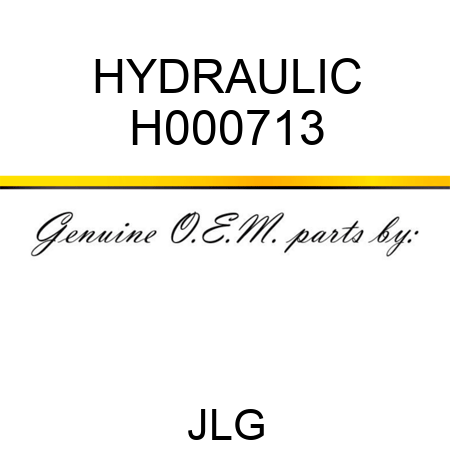 HYDRAULIC H000713