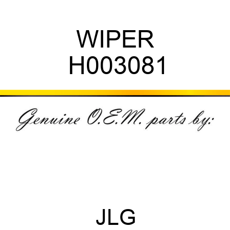 WIPER H003081