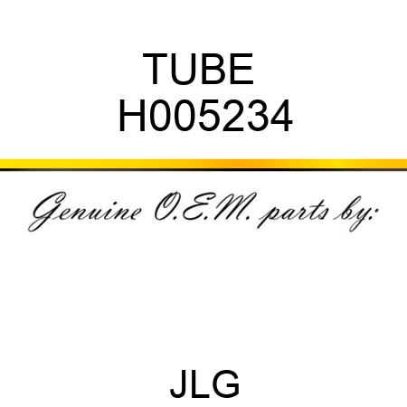 TUBE  H005234