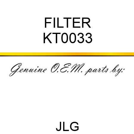 FILTER KT0033