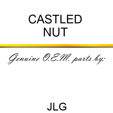 CASTLED  NUT 
