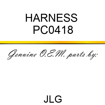 HARNESS  PC0418