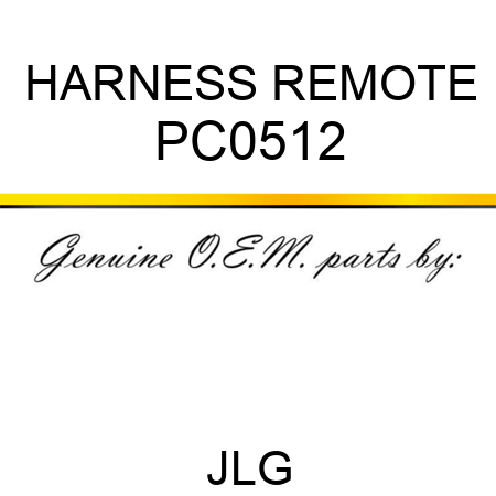 HARNESS REMOTE PC0512