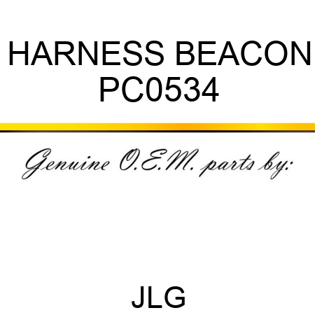 HARNESS BEACON PC0534