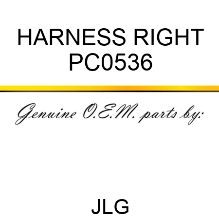 HARNESS RIGHT PC0536