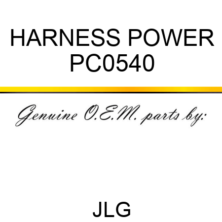 HARNESS POWER PC0540