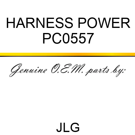HARNESS POWER PC0557