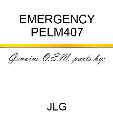 EMERGENCY PELM407
