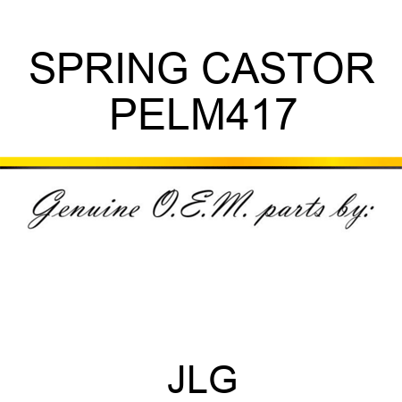 SPRING CASTOR PELM417