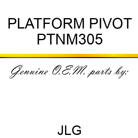 PLATFORM PIVOT PTNM305
