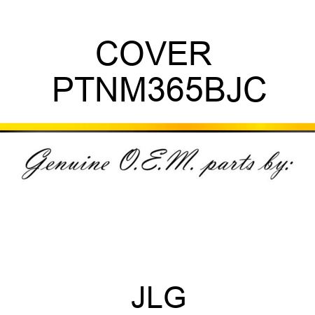 COVER  PTNM365BJC