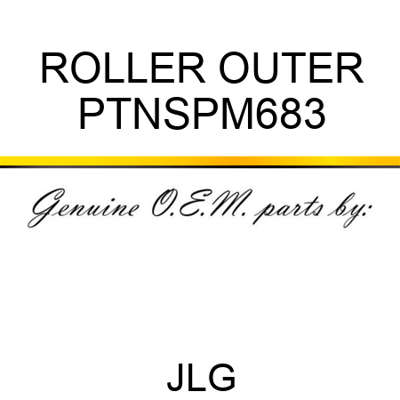 ROLLER OUTER PTNSPM683