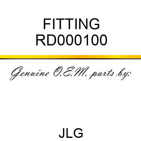 FITTING RD000100