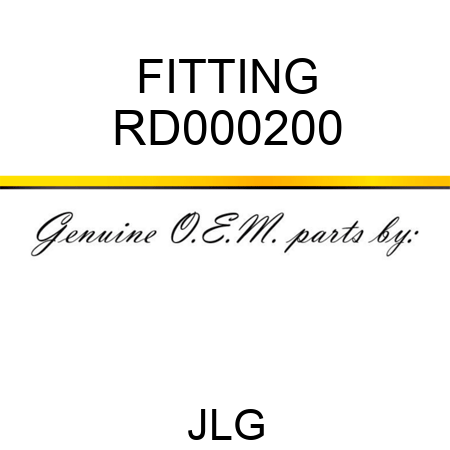 FITTING RD000200