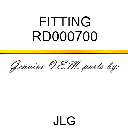 FITTING RD000700