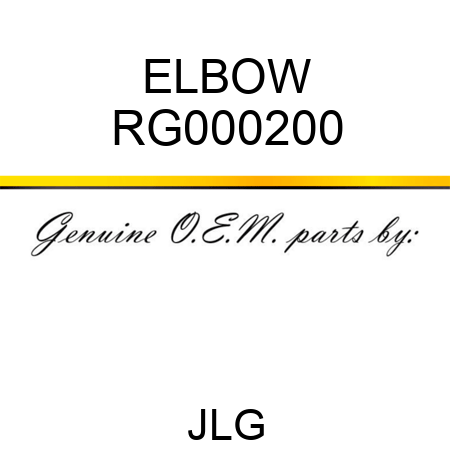 ELBOW RG000200