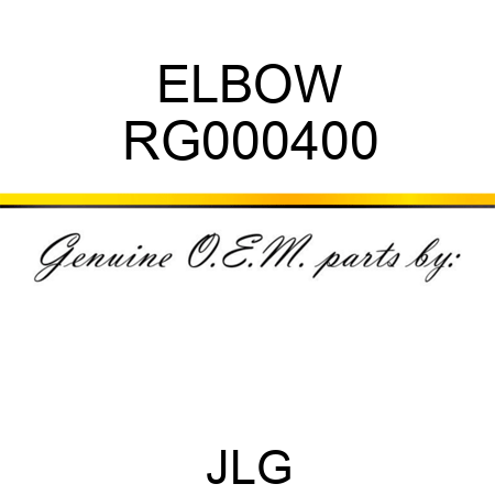ELBOW RG000400