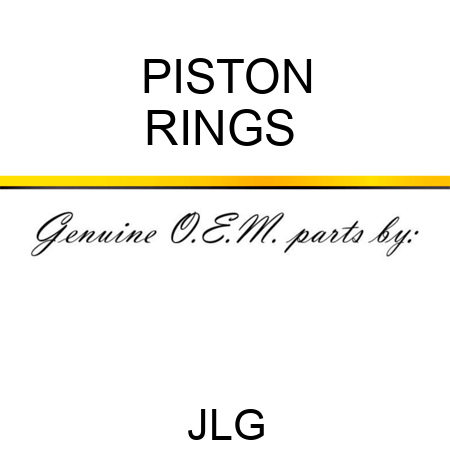 PISTON RINGS 