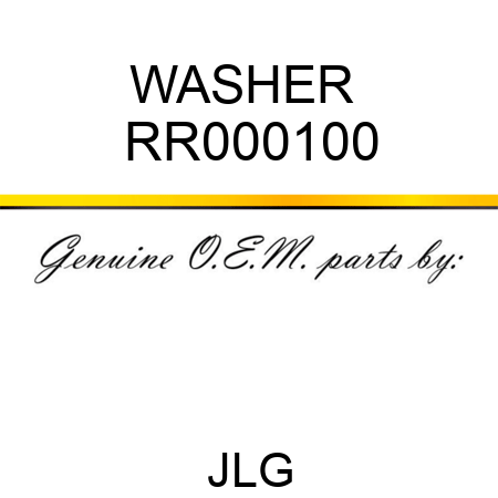 WASHER  RR000100