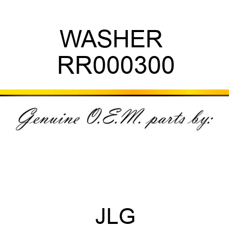 WASHER  RR000300