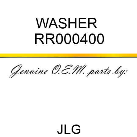WASHER  RR000400
