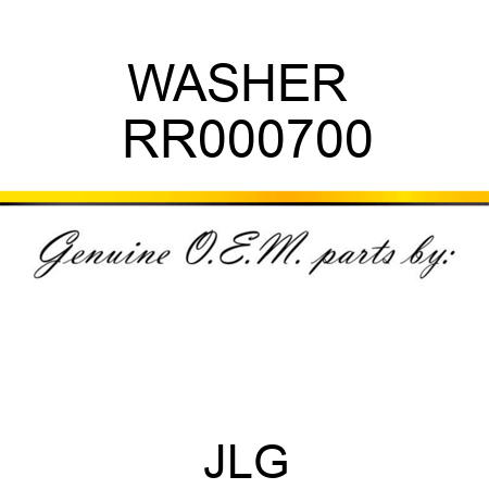 WASHER  RR000700