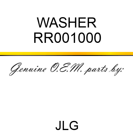 WASHER RR001000
