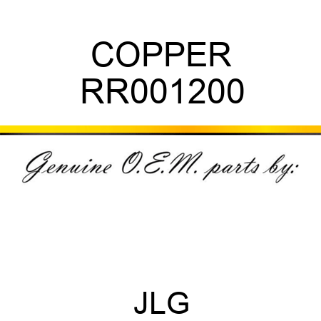 COPPER RR001200
