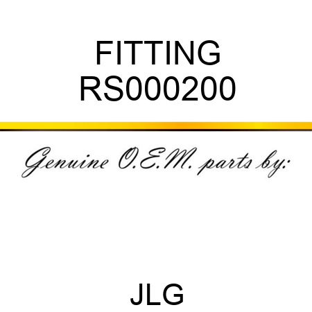 FITTING RS000200