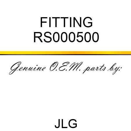 FITTING RS000500