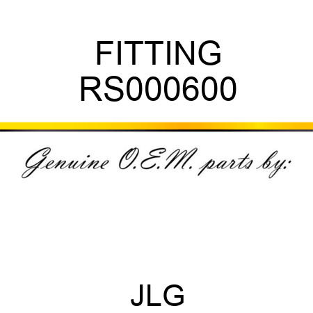 FITTING RS000600