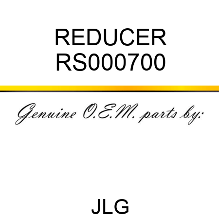 REDUCER RS000700