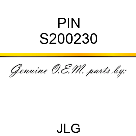 PIN S200230