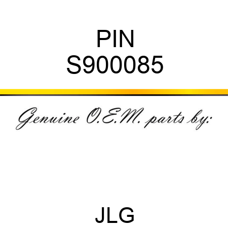 PIN S900085