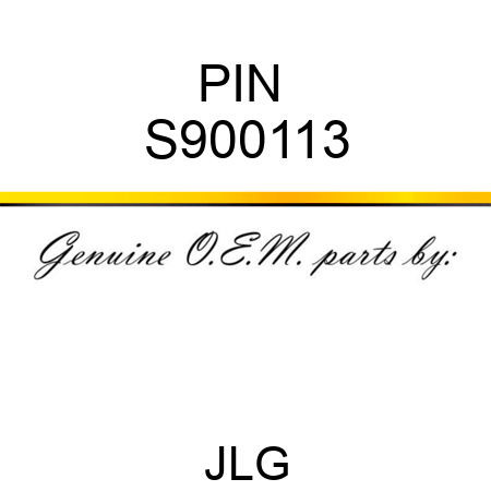 PIN  S900113