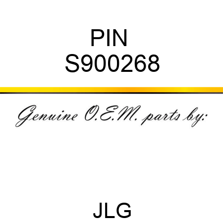 PIN  S900268