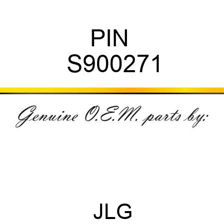 PIN  S900271