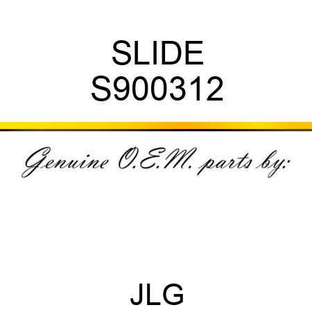 SLIDE S900312