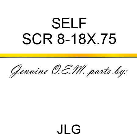 SELF SCR 8-18X.75