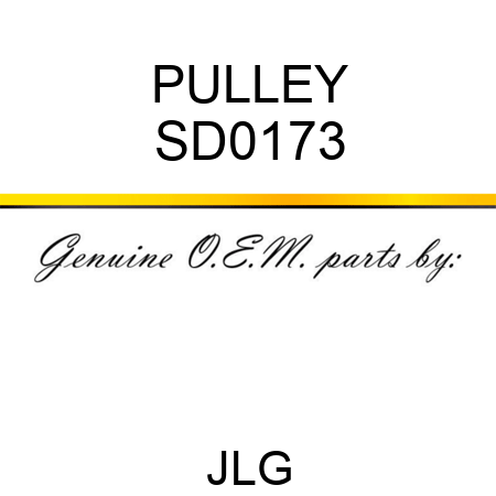 PULLEY SD0173