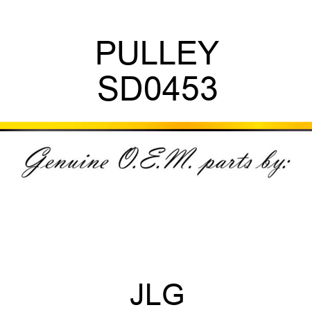 PULLEY SD0453