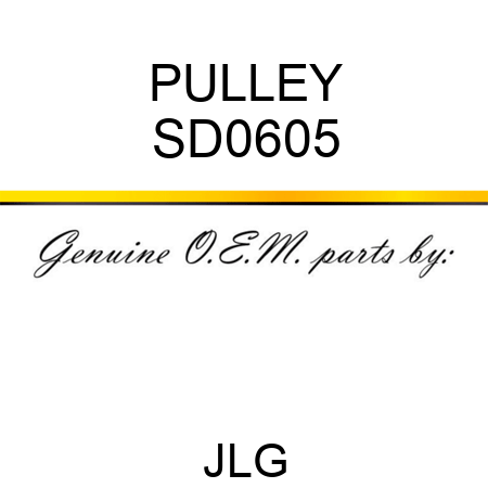 PULLEY SD0605