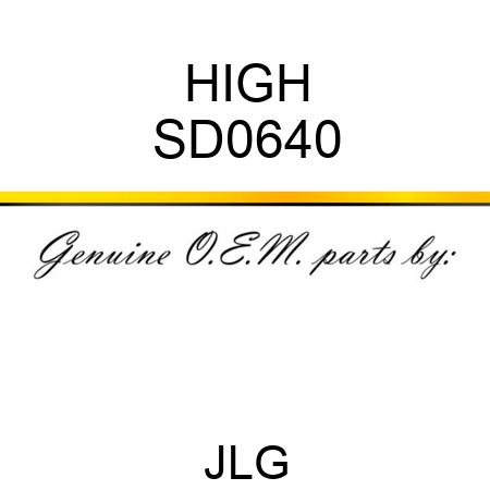 HIGH SD0640
