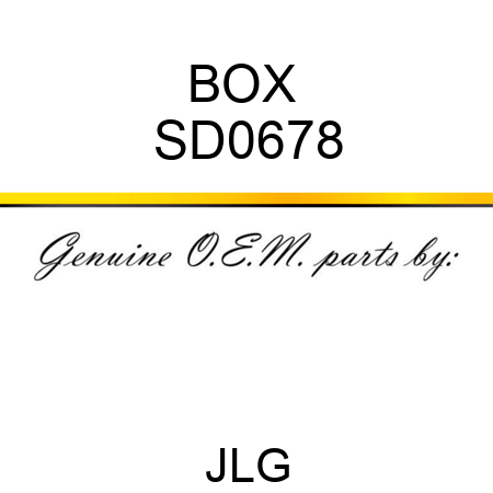 BOX  SD0678