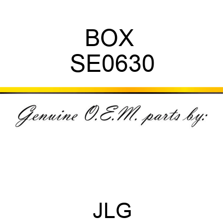 BOX  SE0630