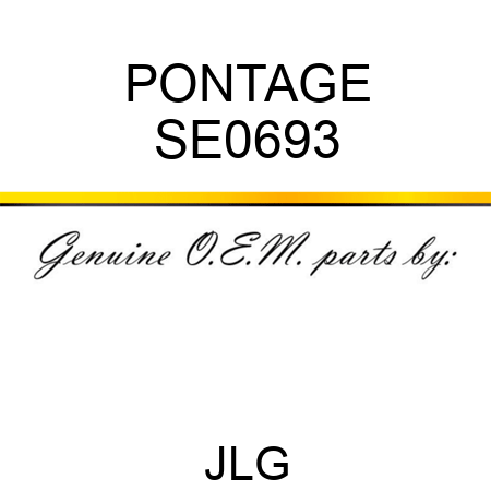 PONTAGE SE0693