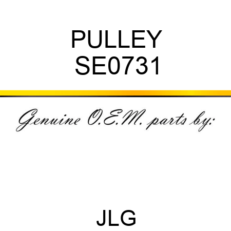 PULLEY SE0731