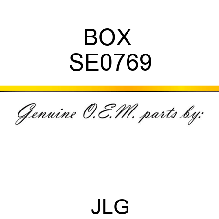 BOX  SE0769