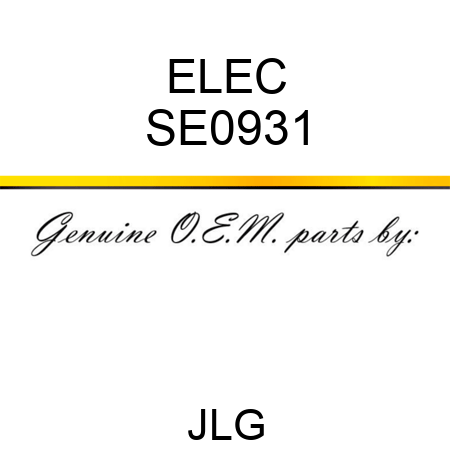 ELEC SE0931
